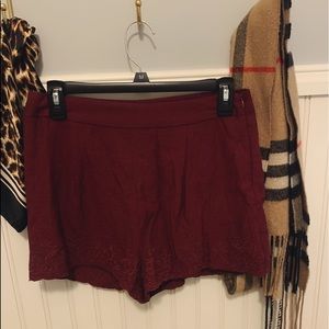 Maroon Boutique shorts